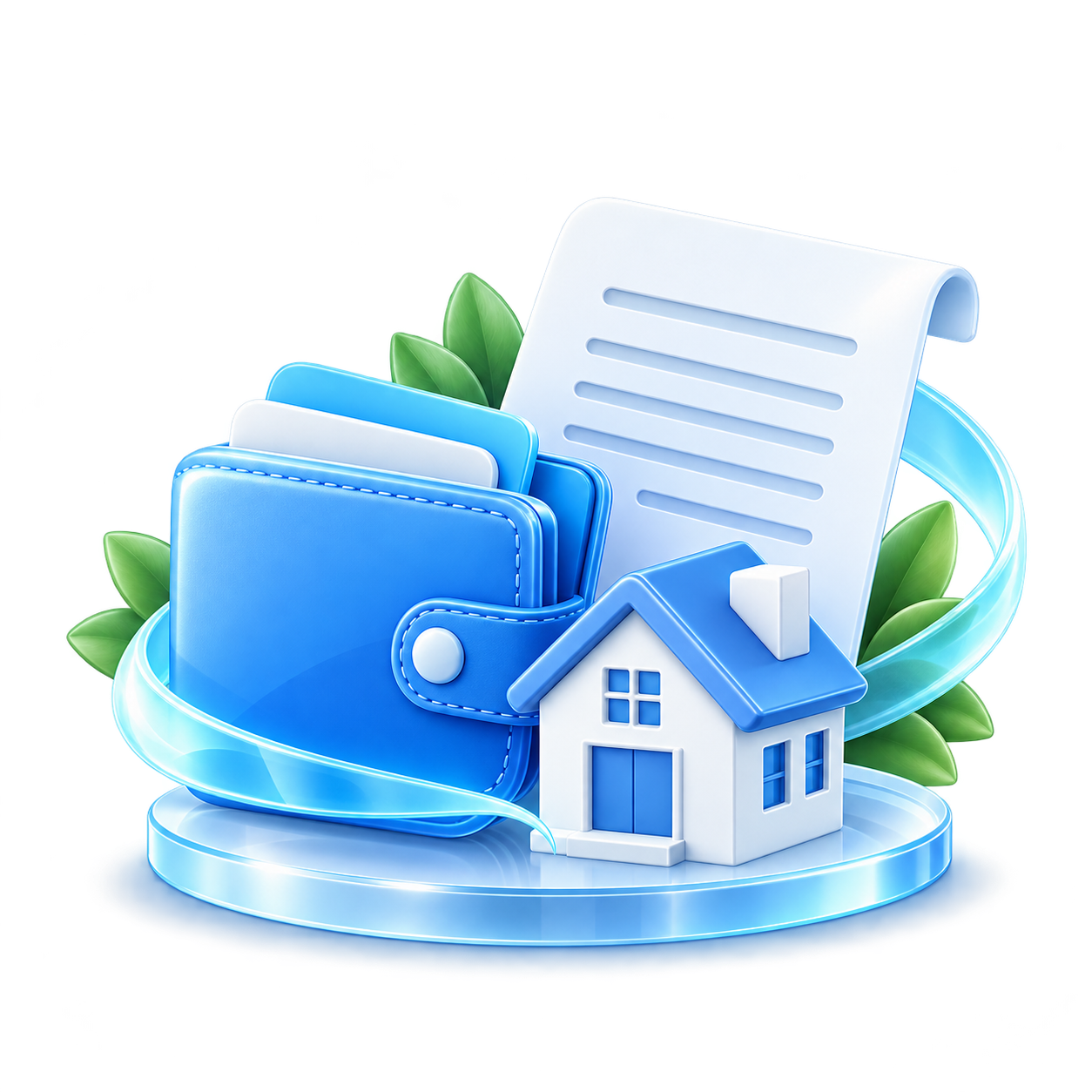Декоративная сцена рефинансирования в принятой Mortgage Refinancing V1 визуальной системе