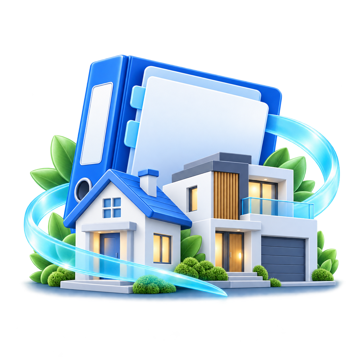 Декоративная сцена рефинансирования в принятой Mortgage Refinancing V1 визуальной системе