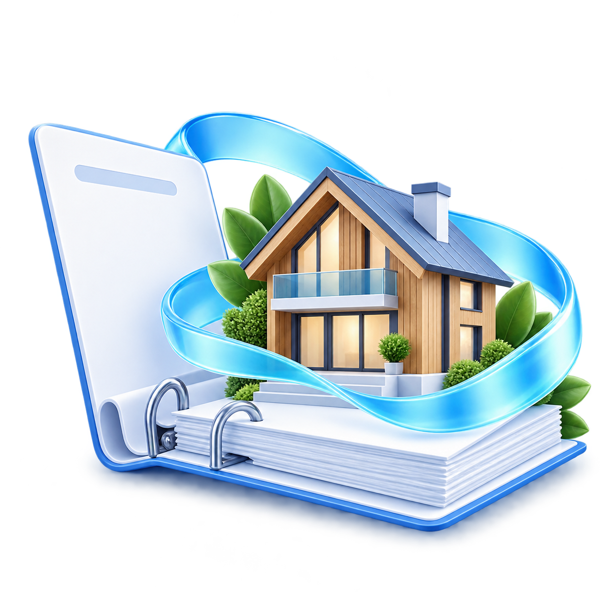 Декоративная сцена рефинансирования в принятой Mortgage Refinancing V1 визуальной системе
