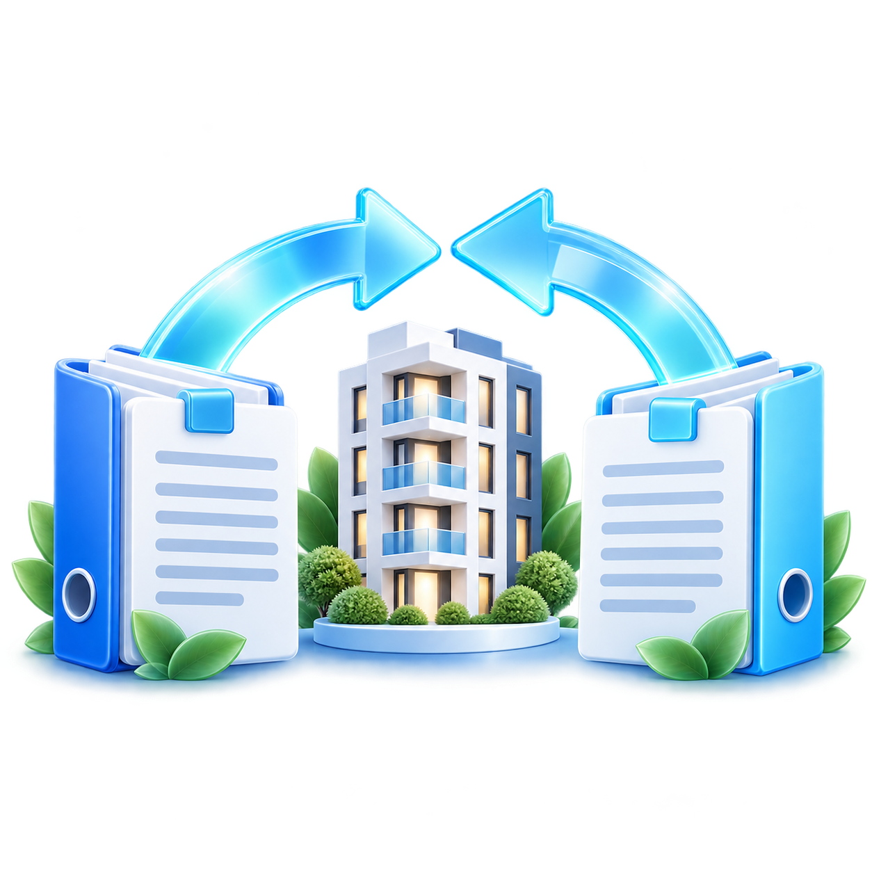 Декоративная сцена рефинансирования в принятой Mortgage Refinancing V1 визуальной системе