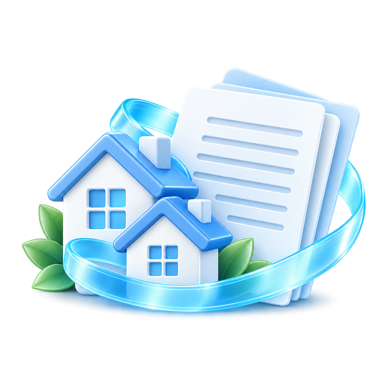 Декоративная сцена рефинансирования в принятой Mortgage Refinancing V1 визуальной системе