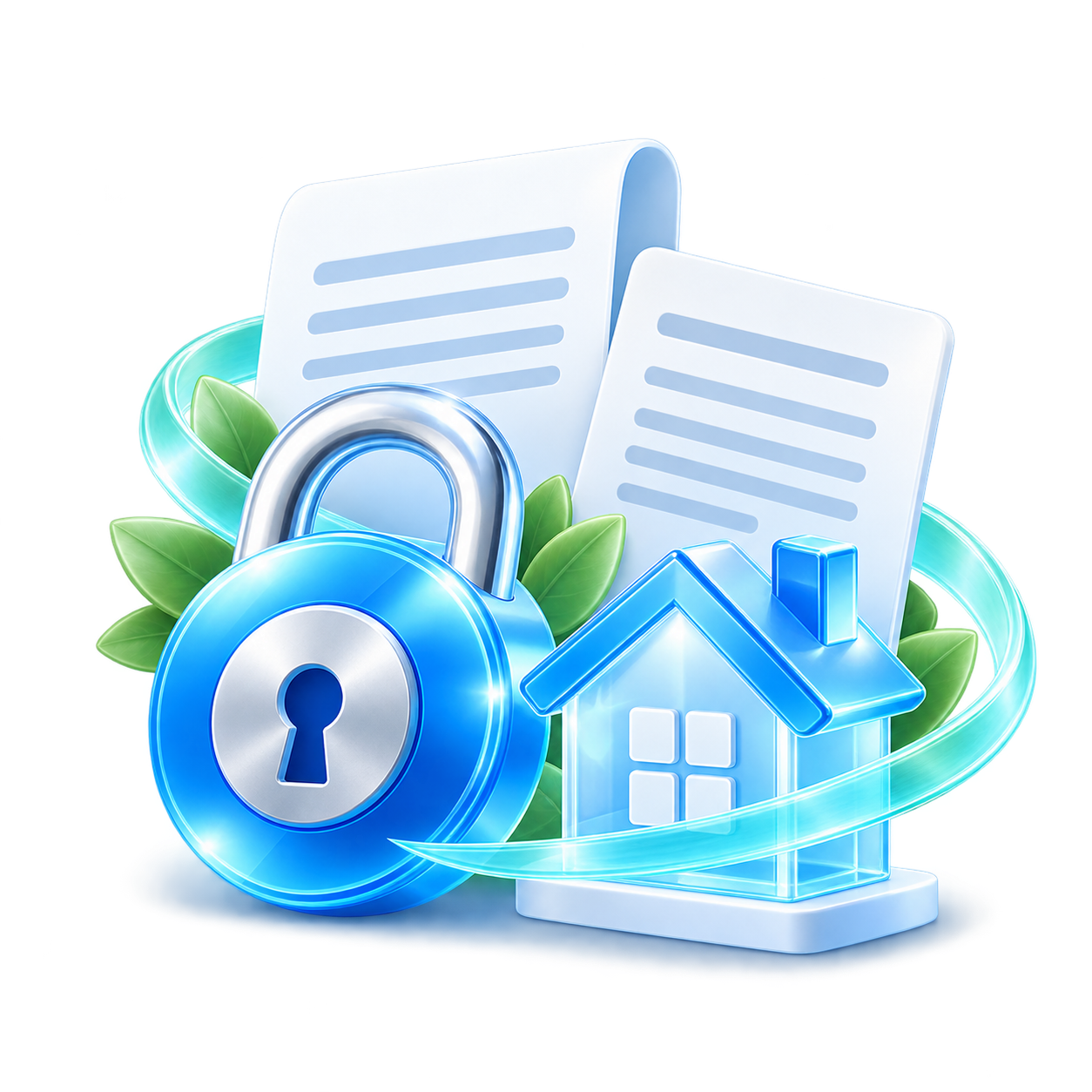 Декоративная сцена рефинансирования в принятой Mortgage Refinancing V1 визуальной системе