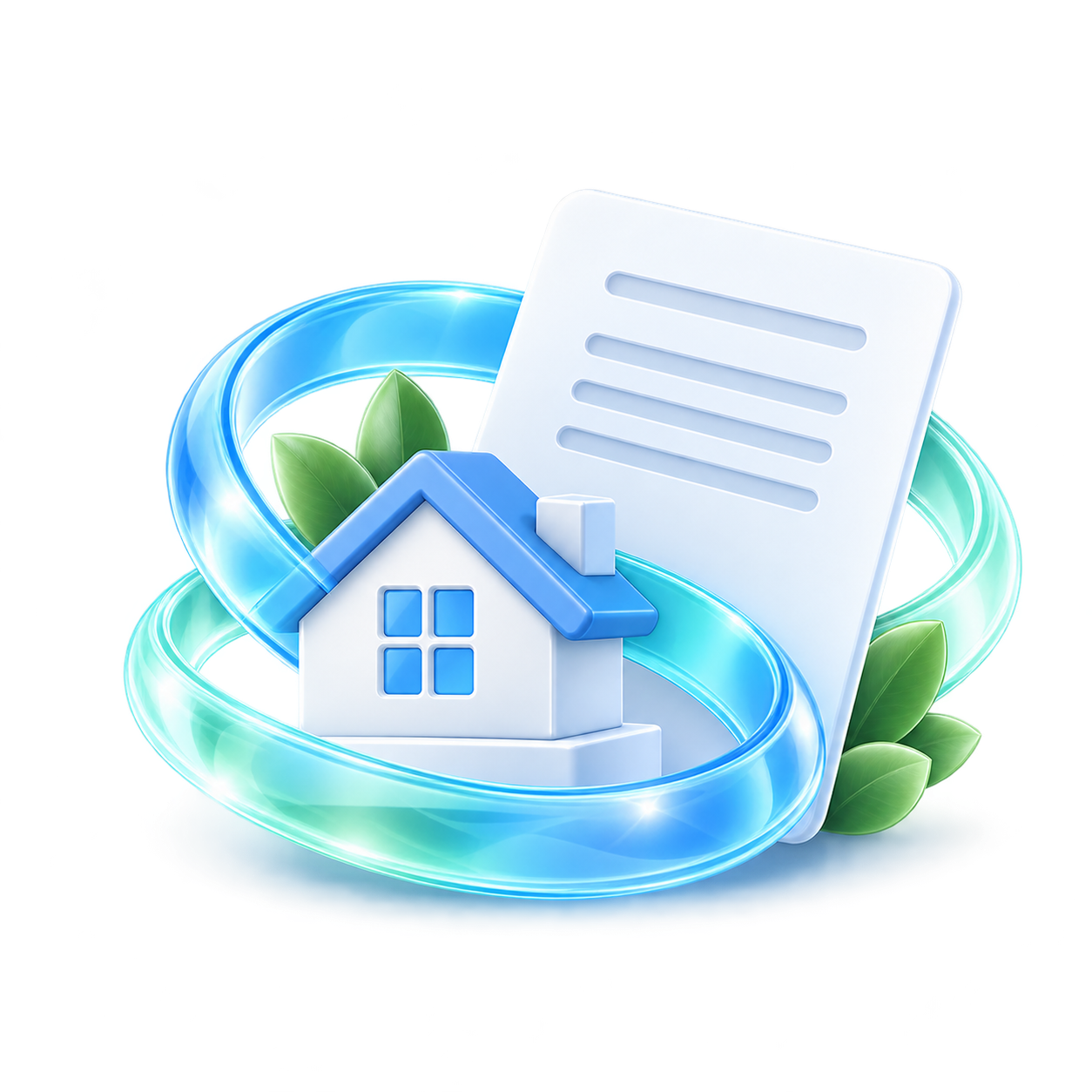 Декоративная сцена рефинансирования в принятой Mortgage Refinancing V1 визуальной системе