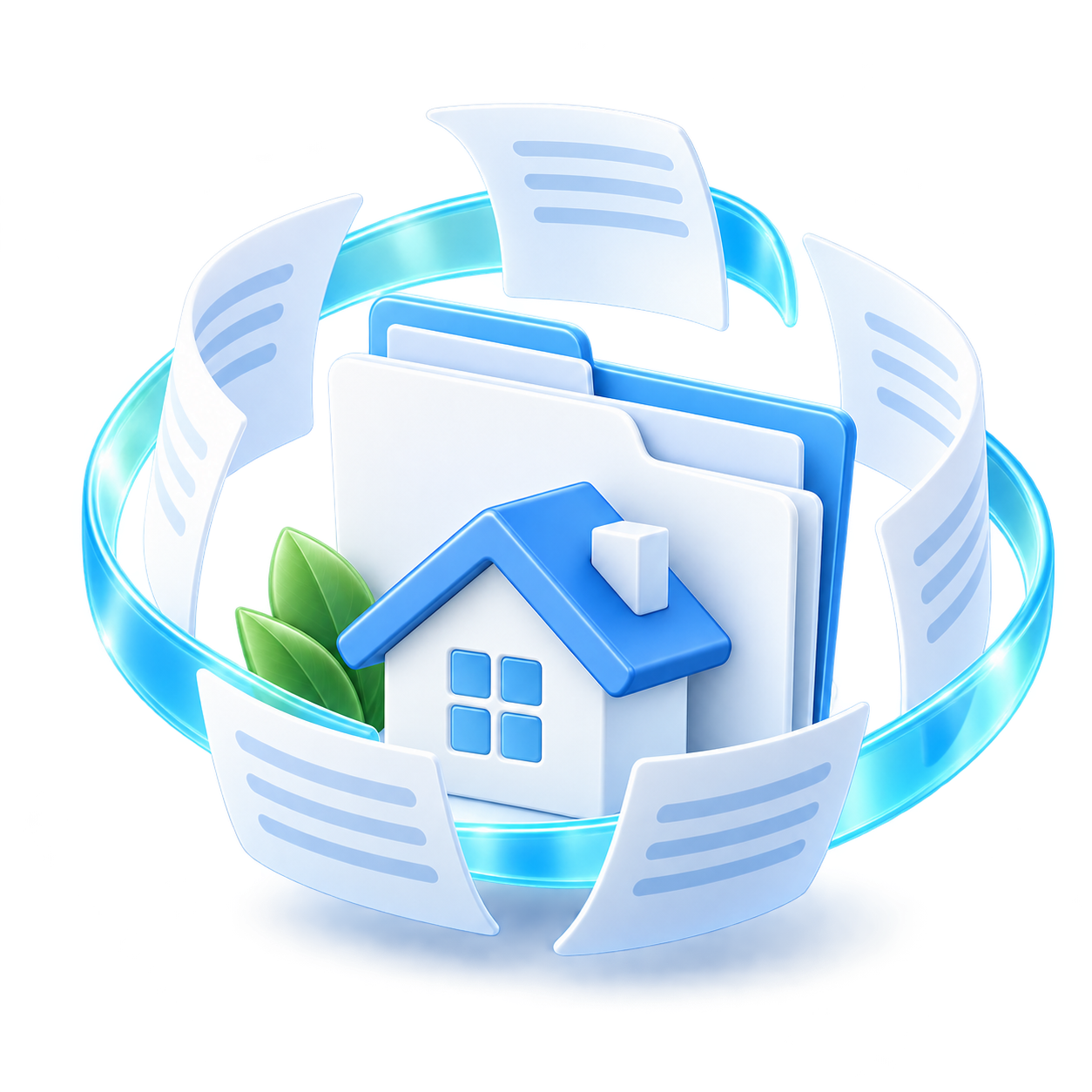 Декоративная сцена рефинансирования в принятой Mortgage Refinancing V1 визуальной системе