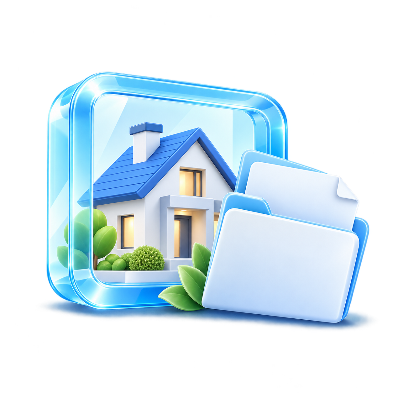 Декоративная сцена рефинансирования в принятой Mortgage Refinancing V1 визуальной системе