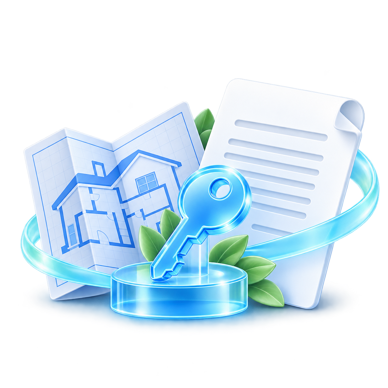 Декоративная сцена рефинансирования в принятой Mortgage Refinancing V1 визуальной системе