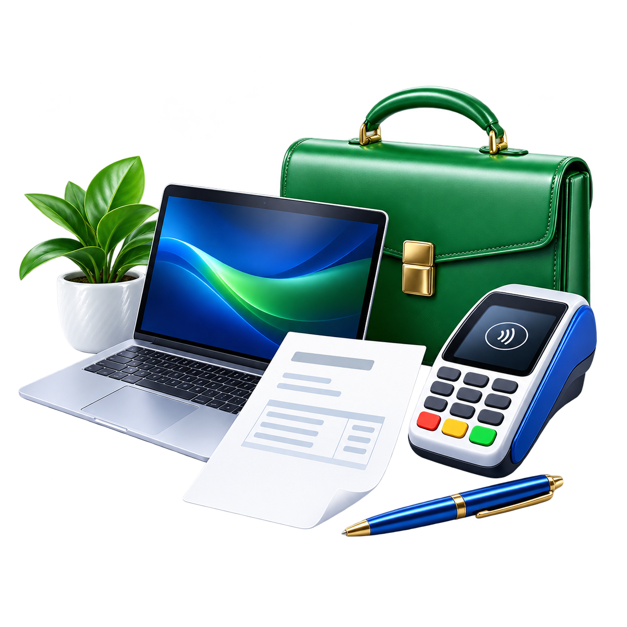 Декоративная 3D-иллюстрация заявки в принятой Consumer Loans V1 визуальной системе