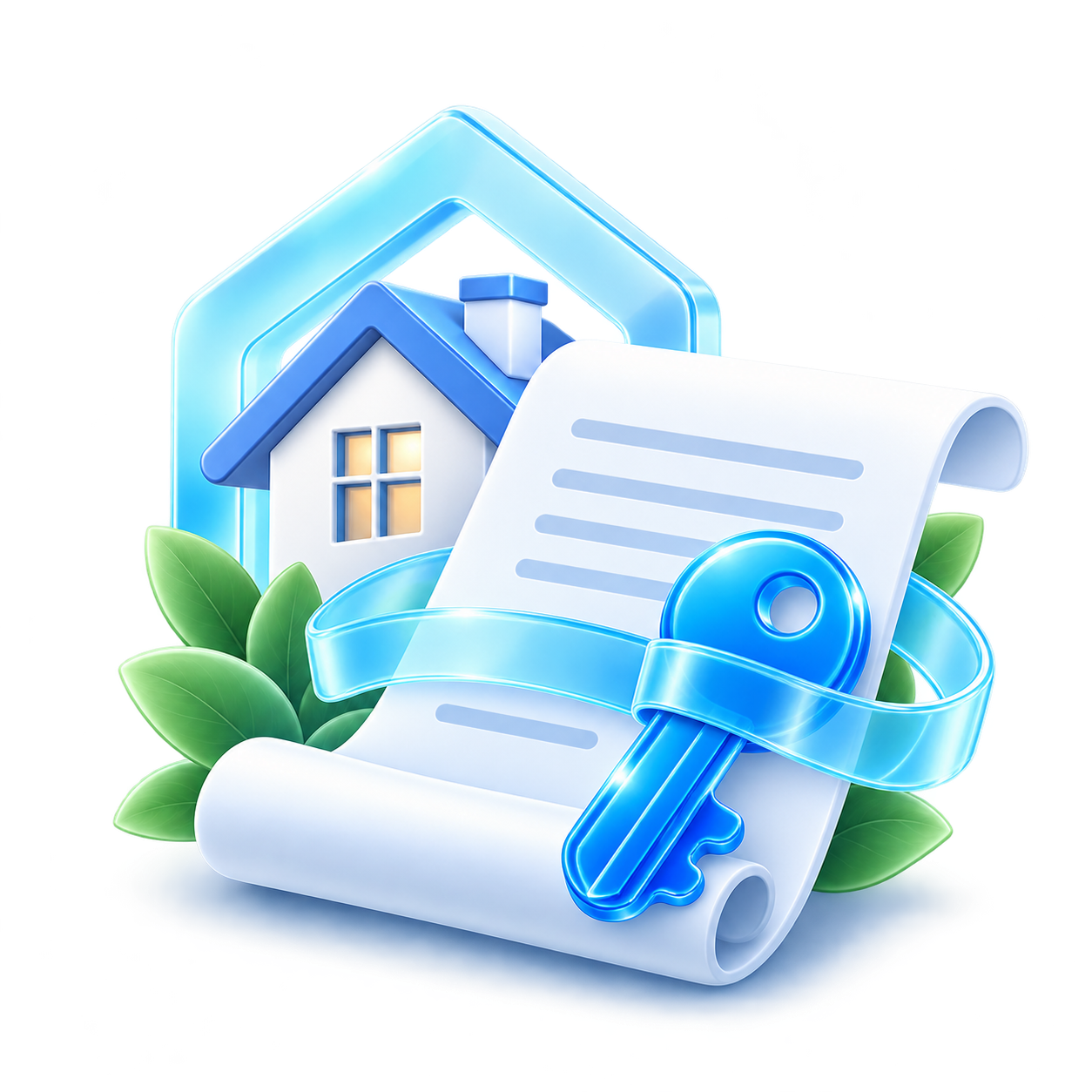 Декоративная сцена рефинансирования в принятой Mortgage Refinancing V1 визуальной системе