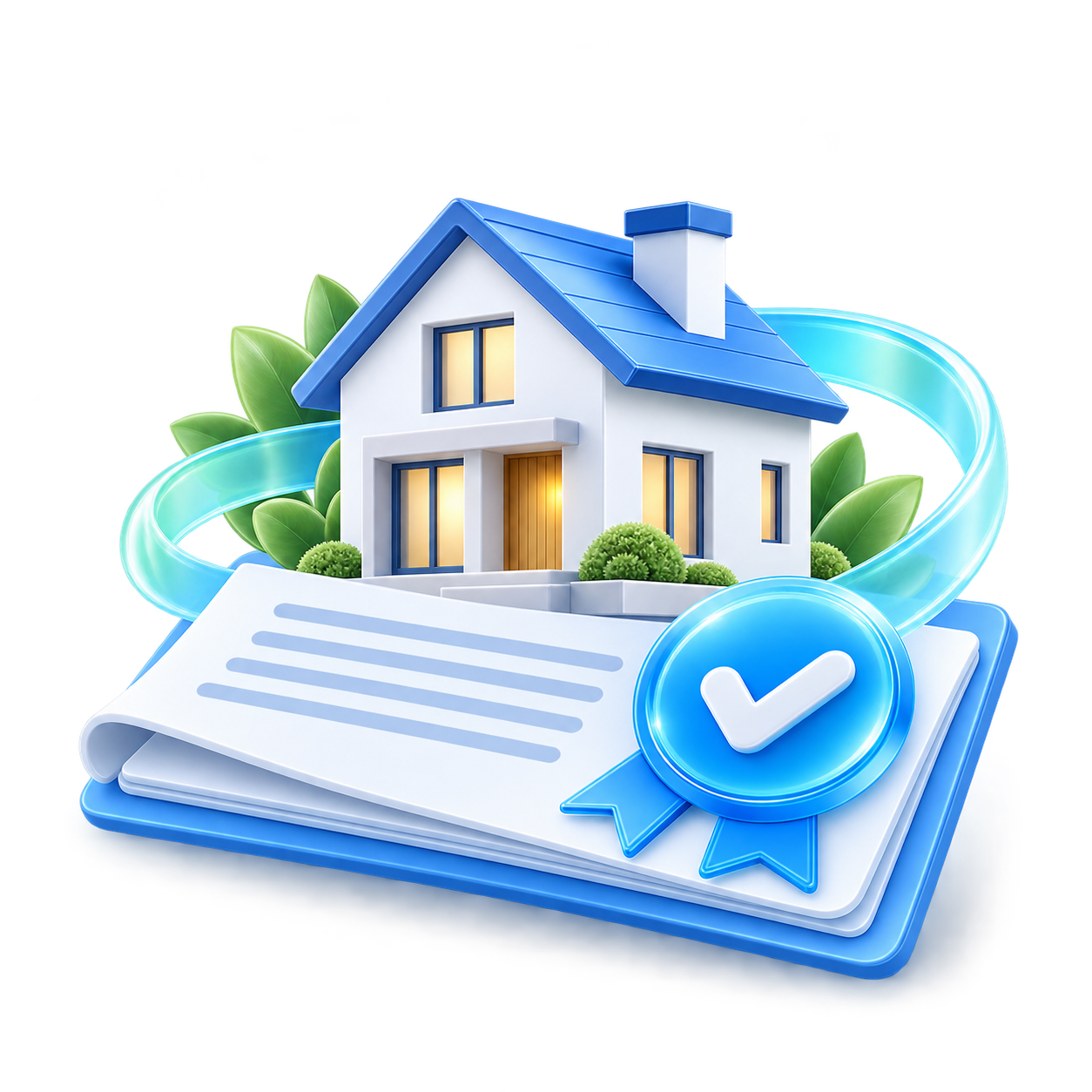 Декоративная сцена рефинансирования в принятой Mortgage Refinancing V1 визуальной системе