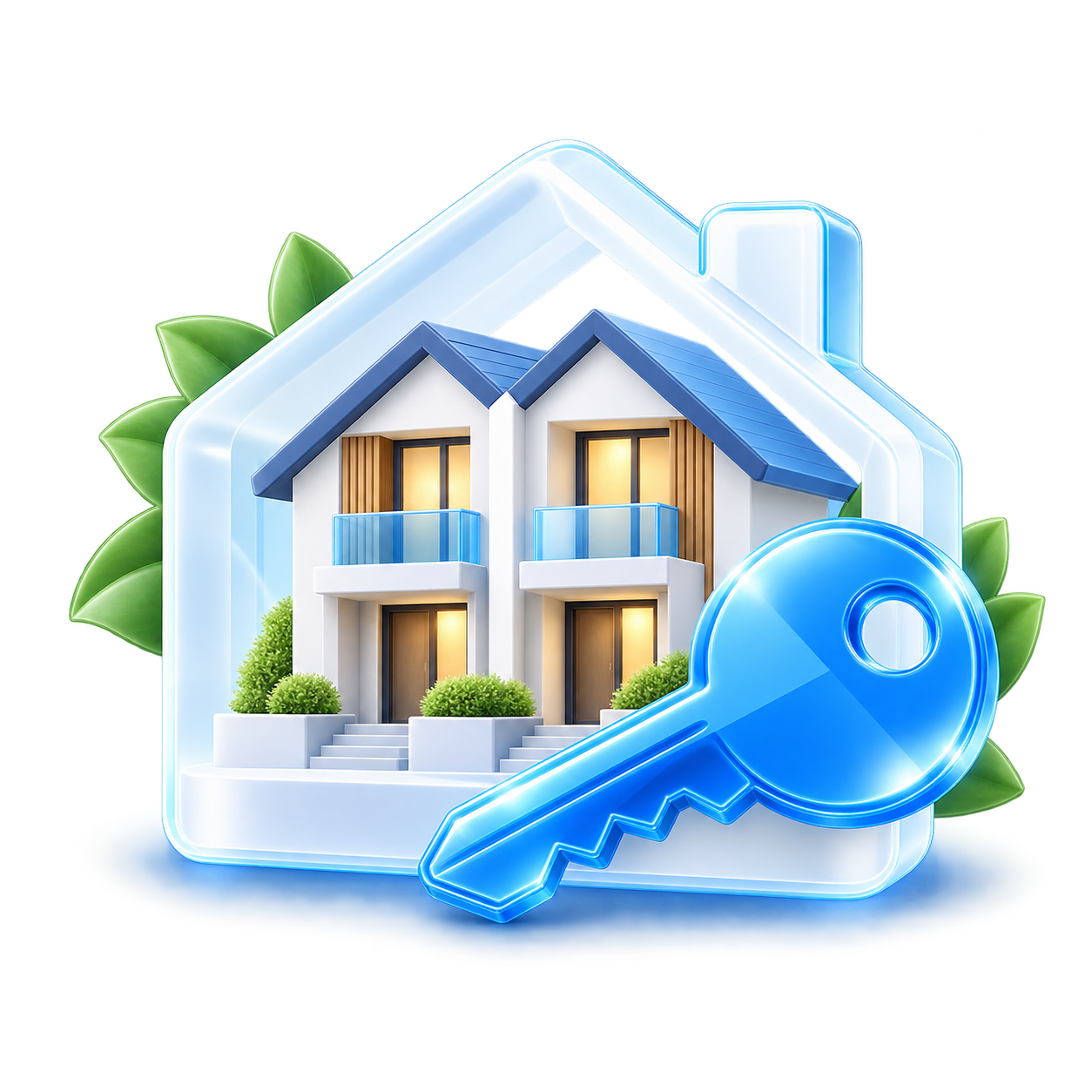 Декоративная сцена рефинансирования в принятой Mortgage Refinancing V1 визуальной системе